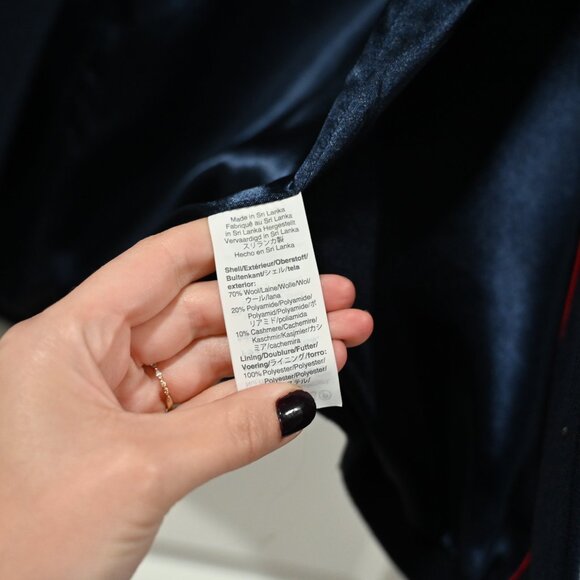 J. Crew Size XS Blue Blazer-coat in Italian wool-cashmere - Picture 3 of 11